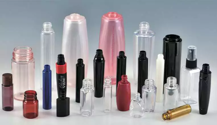 ZQ40 injection blow molding machine bottle samples display