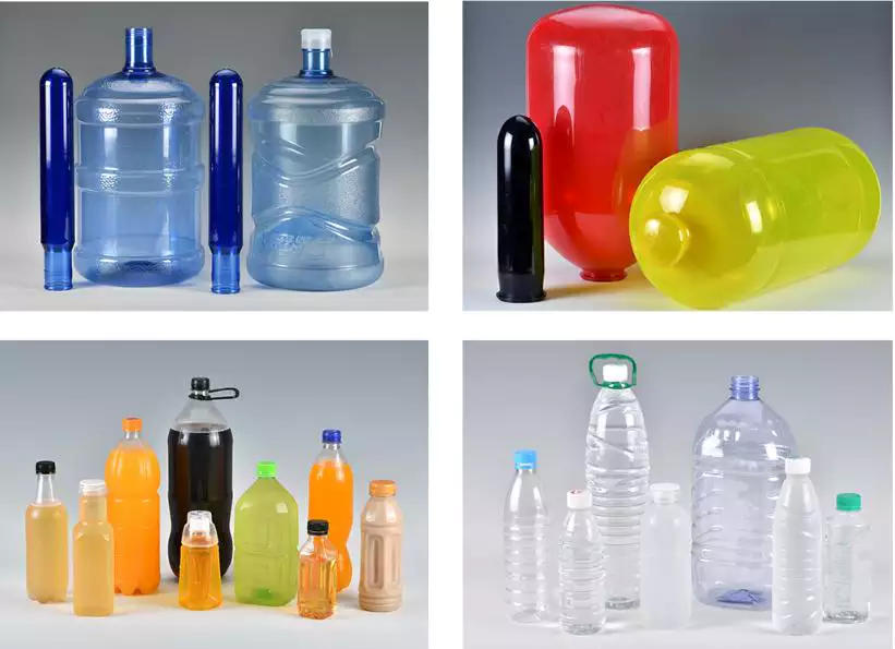 Complex shaped perfume and essential oil bottles