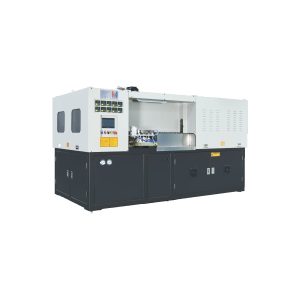 HGA.AS-2C114.3 Máquina de moldagem por sopro totalmente automática de PET/PETG para frascos cosméticos | Produção de formatos especiais com 2 cavidades